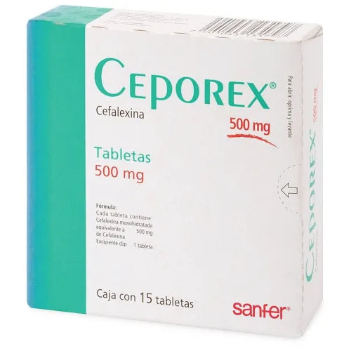 Ceporex 500 Mg Tab Recub 15