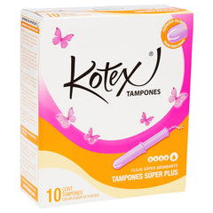Tampones Kotex Super Plus C 10