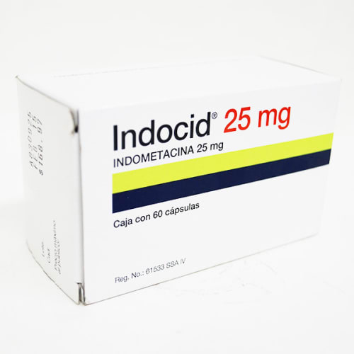 Indocid 25 Mg Caps 60